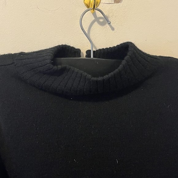 PIERRE CARDIN | Men's Zip Up Cardigan Sweater Black Size Medium - Picture 4 of 5